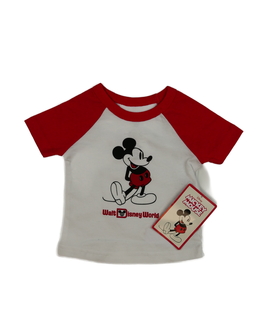 Nové bílo-červené triko Mickey 