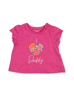 Růžové triko se srdcem Nutmeg 