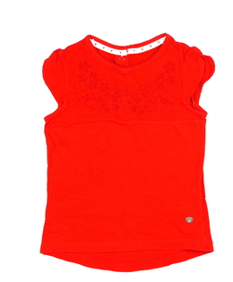 Tmavší červené zdobné triko Mothercare