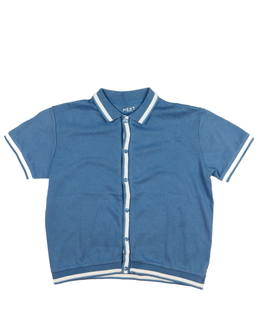 Modré triko na patenty s límečkem Next