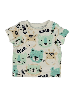 Bílé triko se zvířátky 