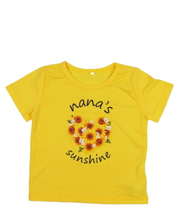 Krásné žluté slabé roztomilé triko 