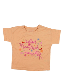 Oranžové krásně zdobné triko 