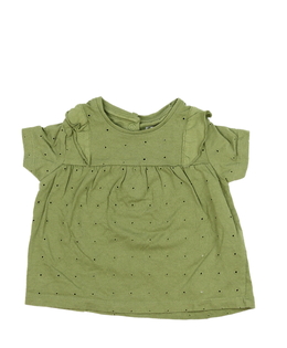 Khaki madeirové triko s volánky F&F