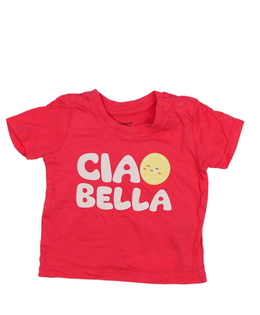 Růžové triko s letním motivem Primark 