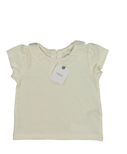 Nové krémové triko s límečkem Next