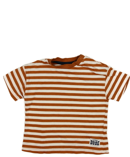 Krémové triko s hnědými pruhy Nutmeg