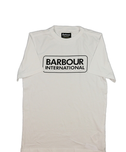 Bílé triko s nápisem vel. 170 Barbour