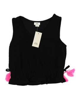 Nový černý crop top River Island 