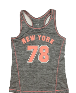 Šedé melírované sportovní tílko H&M