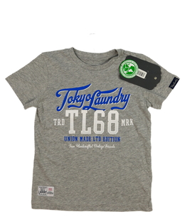 Nové šedé triko s nápisy 