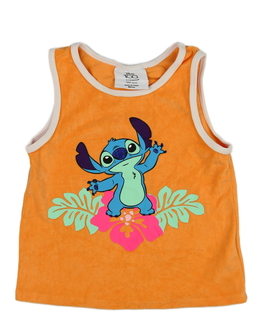 Oranžové kratší tílko Stitch Primark 