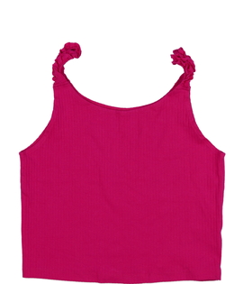 Sytě růžový crop top George