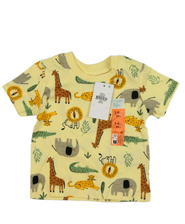Nové žluté triko se zvířátky safari Primark 