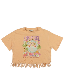 Oranžový zdobný crop top George