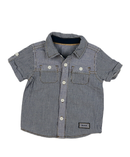 Modrá kostkovaná košile George