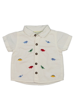 Bílá košile s dinosaury Jojo Maman Bébé