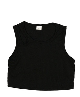 Černý crop top 