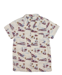 Světlá košile s letním motivem Tu 