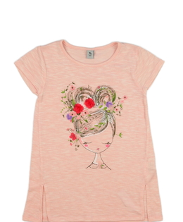 Růžové lehké triko se slečnou Tu 
