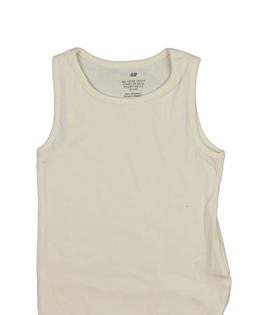 Krémové žebrované tílko H&M