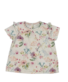 Světlé triko s květinami Next