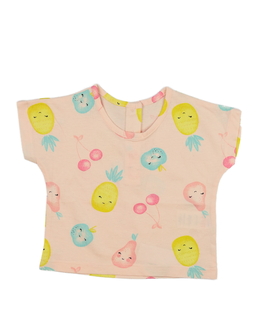 Růžové triko s ovocem 