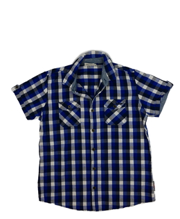 Kostkovaná bílo-modrá košile Lee Cooper