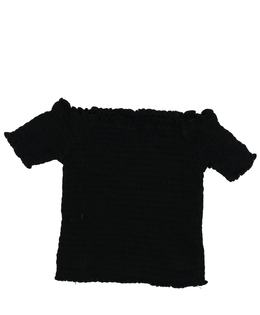 Černý prošívaný crop top Primark 