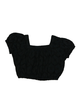 Černý madeirový crop top Tu 