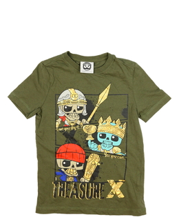 Tmavě zelené stylové triko 