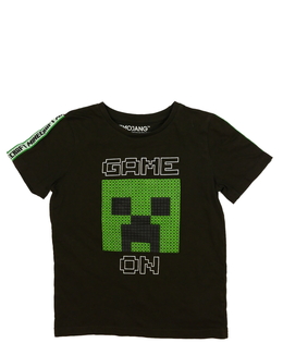 Hnědé triko Minecraft Tu