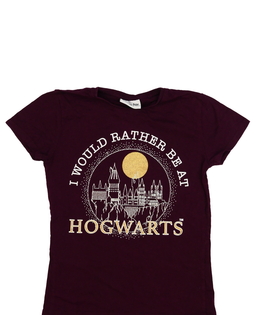 Tmavě purpurové triko Harry Potter 