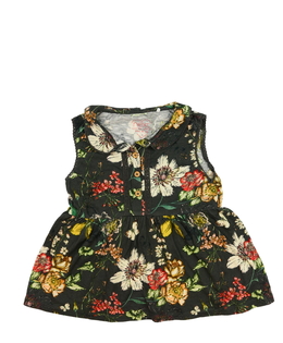 Šedé květinové triko Next