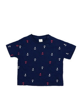 Modré triko s kotvami H&M