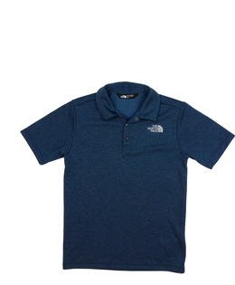 Modré melírované triko s límečkem The North Face 