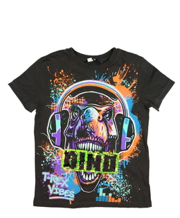Šedé stylové triko s dinosaurem George
