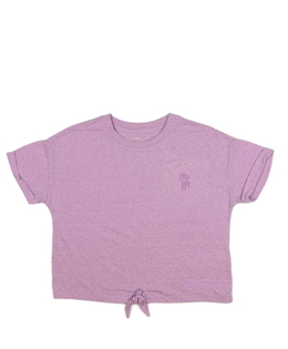 Fialové melírované crop triko M&S