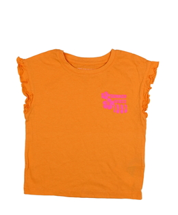 Oranžové triko s volánky Primark 