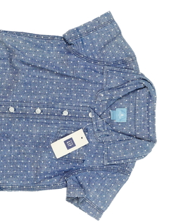 Nová modrá košile s kolečky Gap
