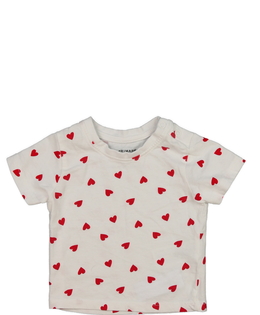 Bílé triko se srdíčky Primark 