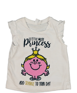 Bílé triko s princeznou 