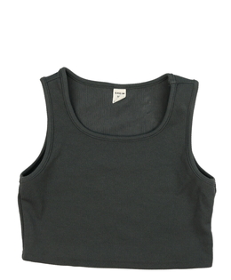 Šedý crop top 