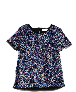 Černé flitrované triko 