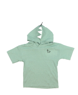 Zelené triko s dinosauří kapucí Next