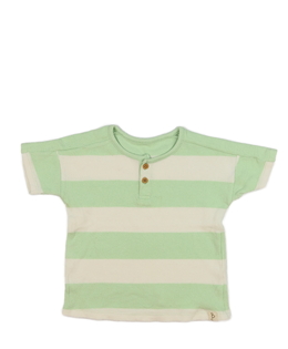 Bílo-zelené pruhované triko George