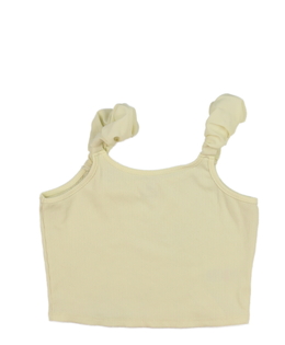 Žlutý crop top River Island 