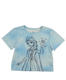 Modré batikované kratší triko Frozen Disney Primar