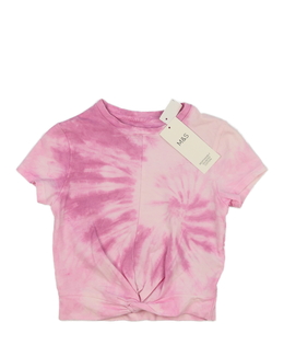 Nový růžový batikovaný crop top M&S