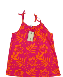 Nové sytě růžové tílko s květinami Tu 